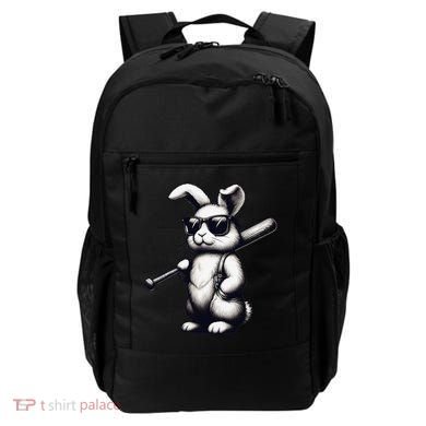 Funny Easter Bunny Playing Baseball Sports Baseball Player Backpack