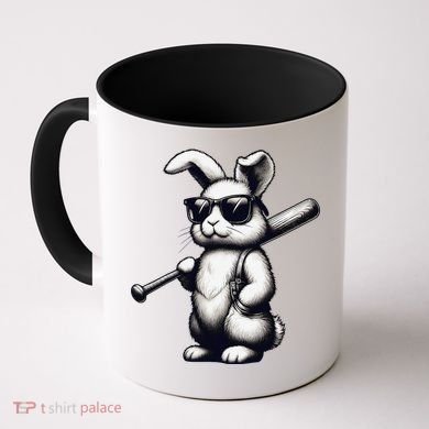 Funny Easter Bunny Playing Baseball Sports Baseball Player Coffee Mug
