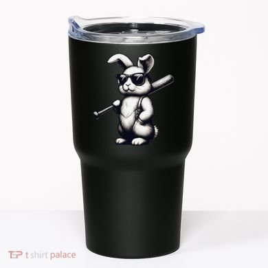 Funny Easter Bunny Playing Baseball Sports Baseball Player Tumbler
