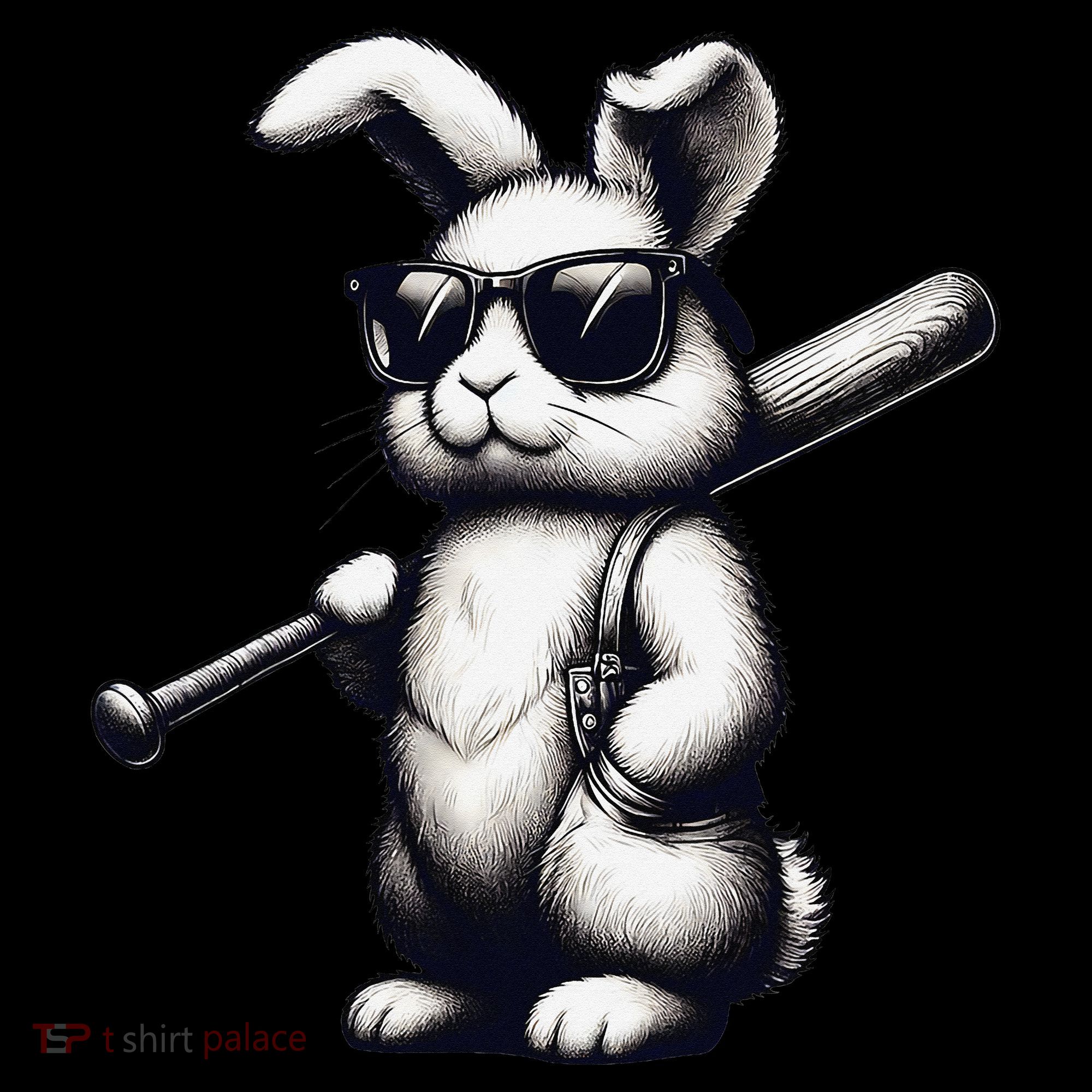 Funny Easter Bunny Playing Baseball Sports Baseball Player Baby Bodysuit
