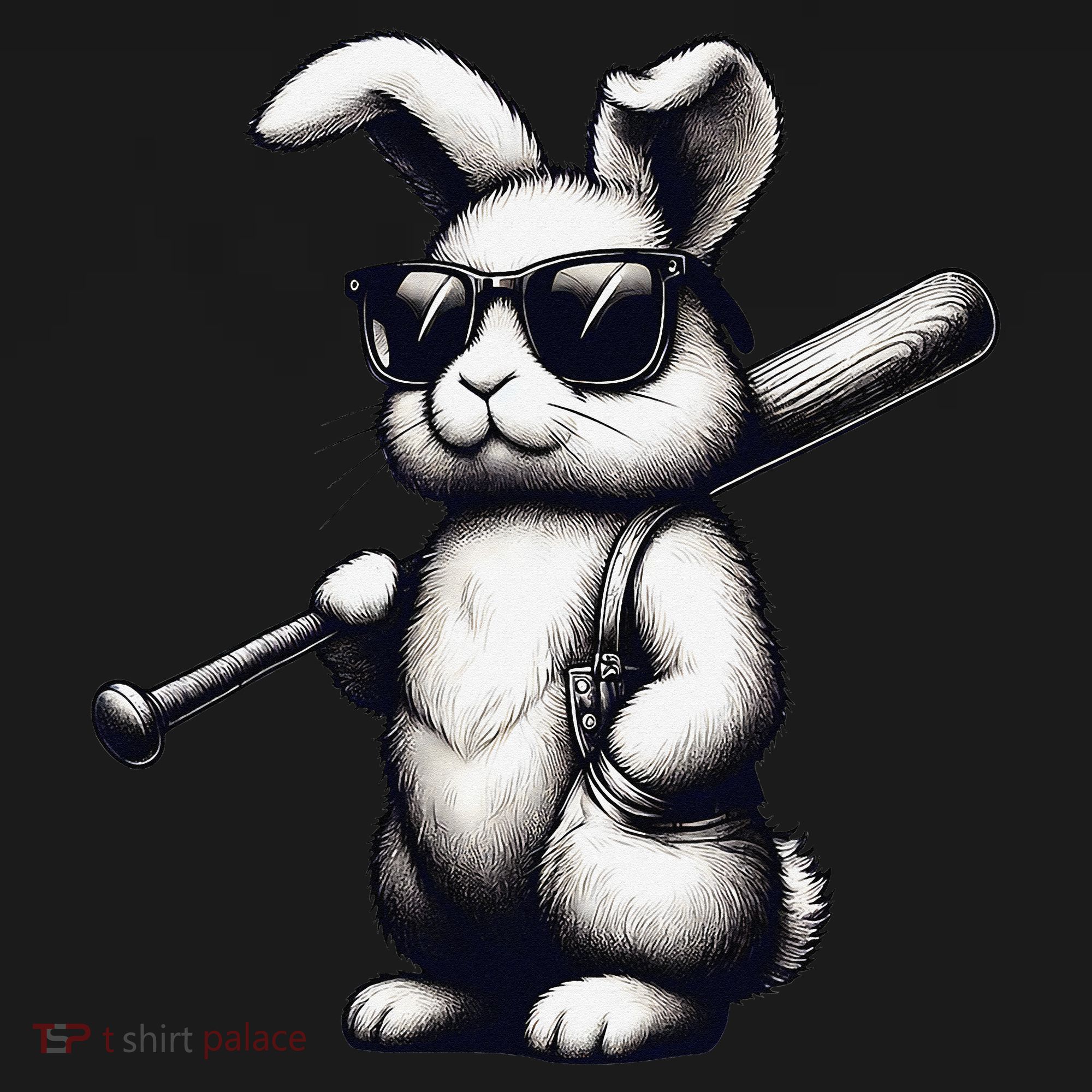 Funny Easter Bunny Playing Baseball Sports Baseball Player Toddler Hoodie