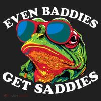 Funny Even Baddies Get Saddies Frog Tumbler thumb 3