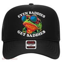 Funny Even Baddies Get Saddies Frog Hat thumb 0