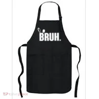 Funny Easter Bruh Bunny Rabbit Ears Apron thumb 0