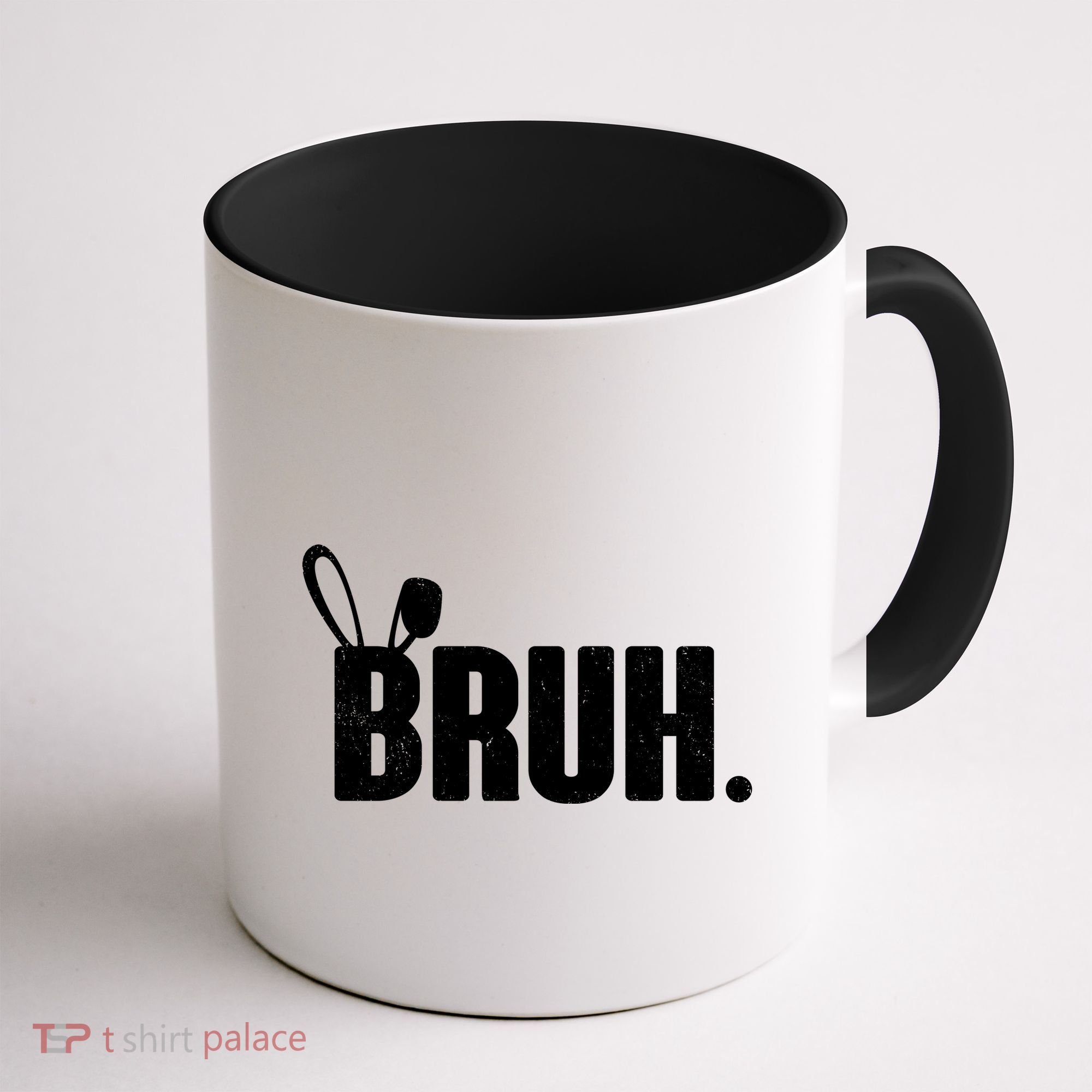 Funny Easter Bruh Bunny Rabbit Ears Coffee Mug
