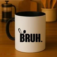 Funny Easter Bruh Bunny Rabbit Ears Coffee Mug thumb 4