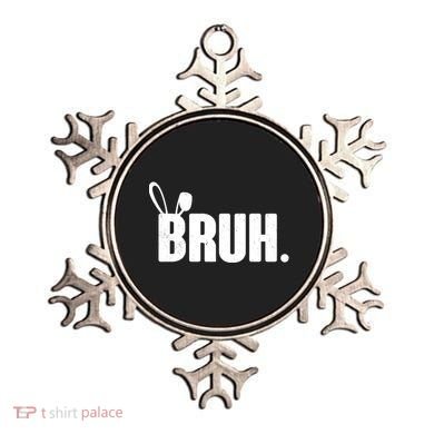 Funny Easter Bruh Bunny Rabbit Ears Ornament