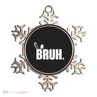 Funny Easter Bruh Bunny Rabbit Ears Ornament thumb 0