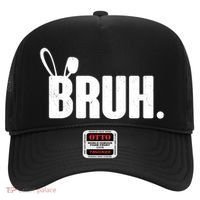 Funny Easter Bruh Bunny Rabbit Ears Hat thumb 0