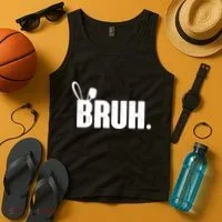 Funny Easter Bruh Bunny Rabbit Ears Tank Top thumb 4