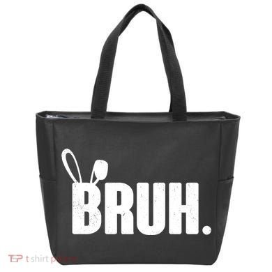 Funny Easter Bruh Bunny Rabbit Ears Tote Bag