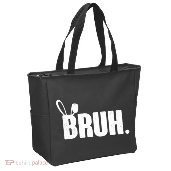 Funny Easter Bruh Bunny Rabbit Ears Tote Bag