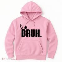 Funny Easter Bruh Bunny Rabbit Ears Hoodie thumb 0