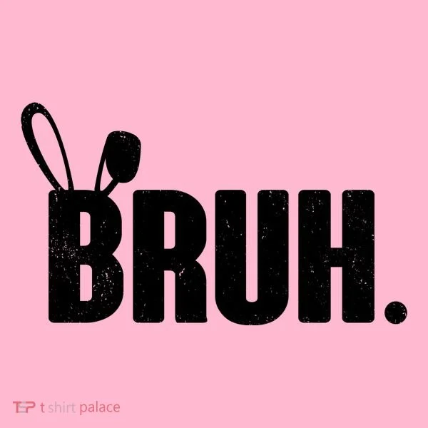 Funny Easter Bruh Bunny Rabbit Ears Hoodie