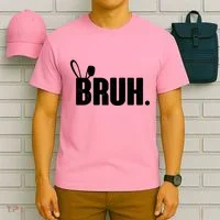 Funny Easter Bruh Bunny Rabbit Ears T-Shirt thumb 6