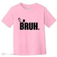 Funny Easter Bruh Bunny Rabbit Ears Toddler T-Shirt thumb 0