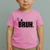 Funny Easter Bruh Bunny Rabbit Ears Toddler T-Shirt thumb 2
