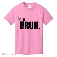 Funny Easter Bruh Bunny Rabbit Ears Kids T-Shirt thumb 0