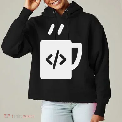 Front End & Back End Co Javascript Code Coffee Developer Programmer Ladies Heavyweight Boxy Pullover Hoodie