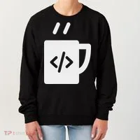 Front End & Back End Co Javascript Code Coffee Developer Programmer Women's Sweatshirt thumb 0