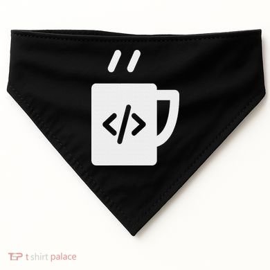 Front End & Back End Co Javascript Code Coffee Developer Programmer USA-Made Doggie Bandana