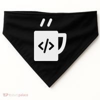 Front End & Back End Co Javascript Code Coffee Developer Programmer USA-Made Doggie Bandana thumb 0
