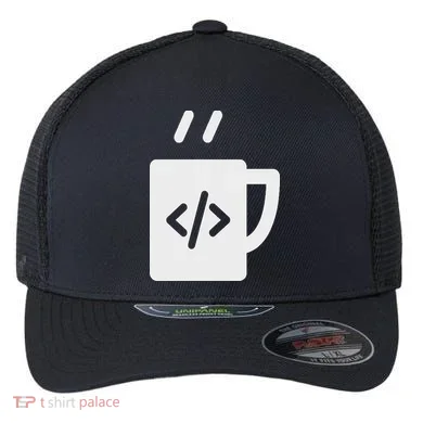 Front End & Back End Co Javascript Code Coffee Developer Programmer Flexfit Unipanel Trucker Cap