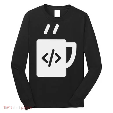 Front End & Back End Co Javascript Code Coffee Developer Programmer Long Sleeve Shirt