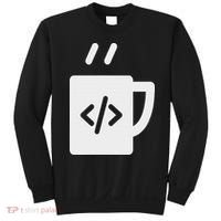 Front End & Back End Co Javascript Code Coffee Developer Programmer Sweatshirt thumb 0
