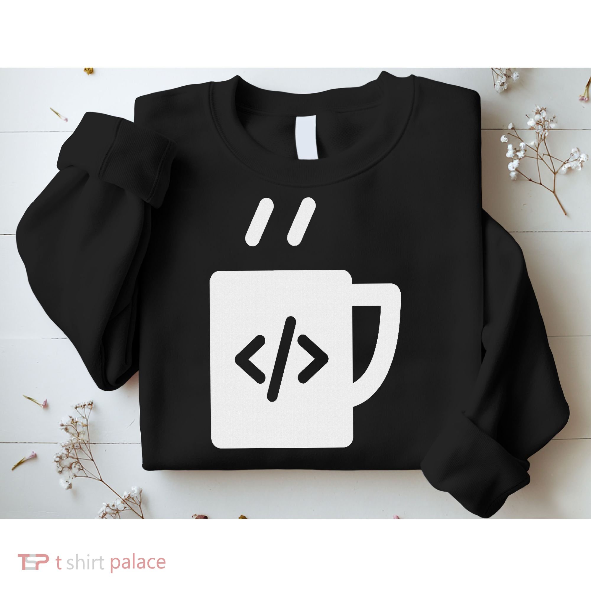Front End & Back End Co Javascript Code Coffee Developer Programmer Sweatshirt