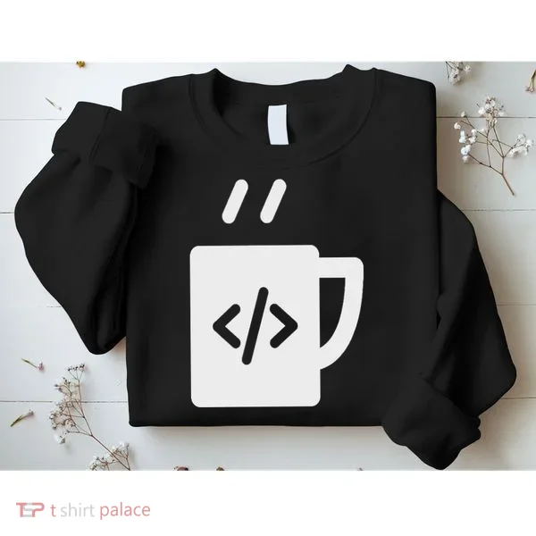 Front End & Back End Co Javascript Code Coffee Developer Programmer Sweatshirt