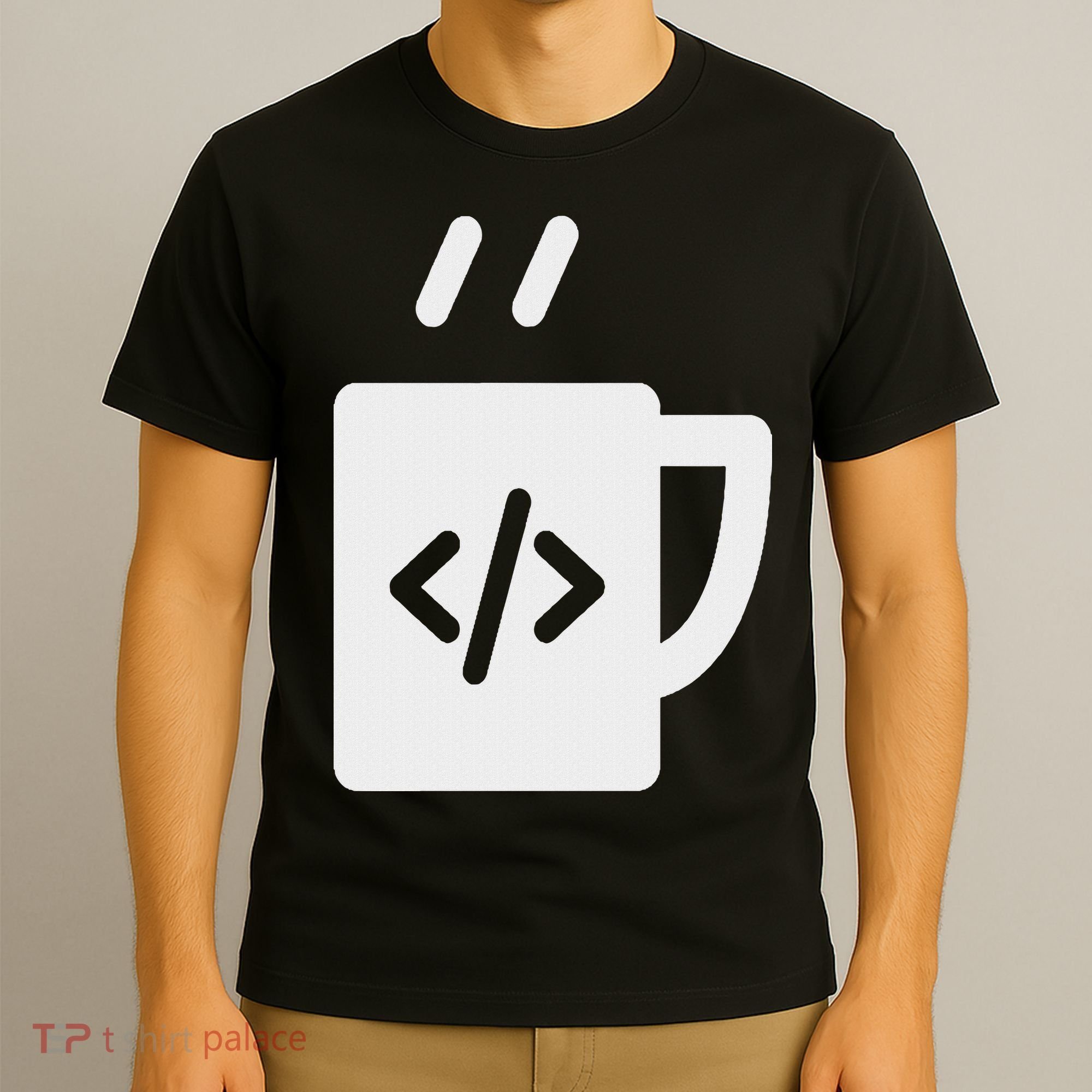 Front End & Back End Co Javascript Code Coffee Developer Programmer T-Shirt