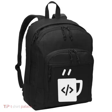 Front End & Back End Co Javascript Code Coffee Developer Programmer Port Authority Basic Backpack