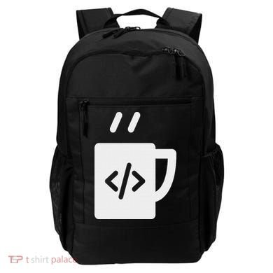 Front End & Back End Co Javascript Code Coffee Developer Programmer Backpack