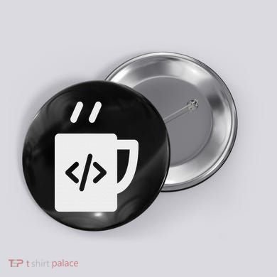 Front End & Back End Co Javascript Code Coffee Developer Programmer Button