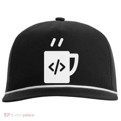 Front End & Back End Co Javascript Code Coffee Developer Programmer Comfort Colors Rope Cap Hat