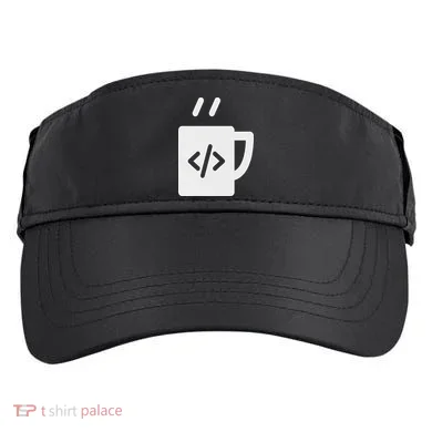 Front End & Back End Co Javascript Code Coffee Developer Programmer Adult Drive Performance Visor