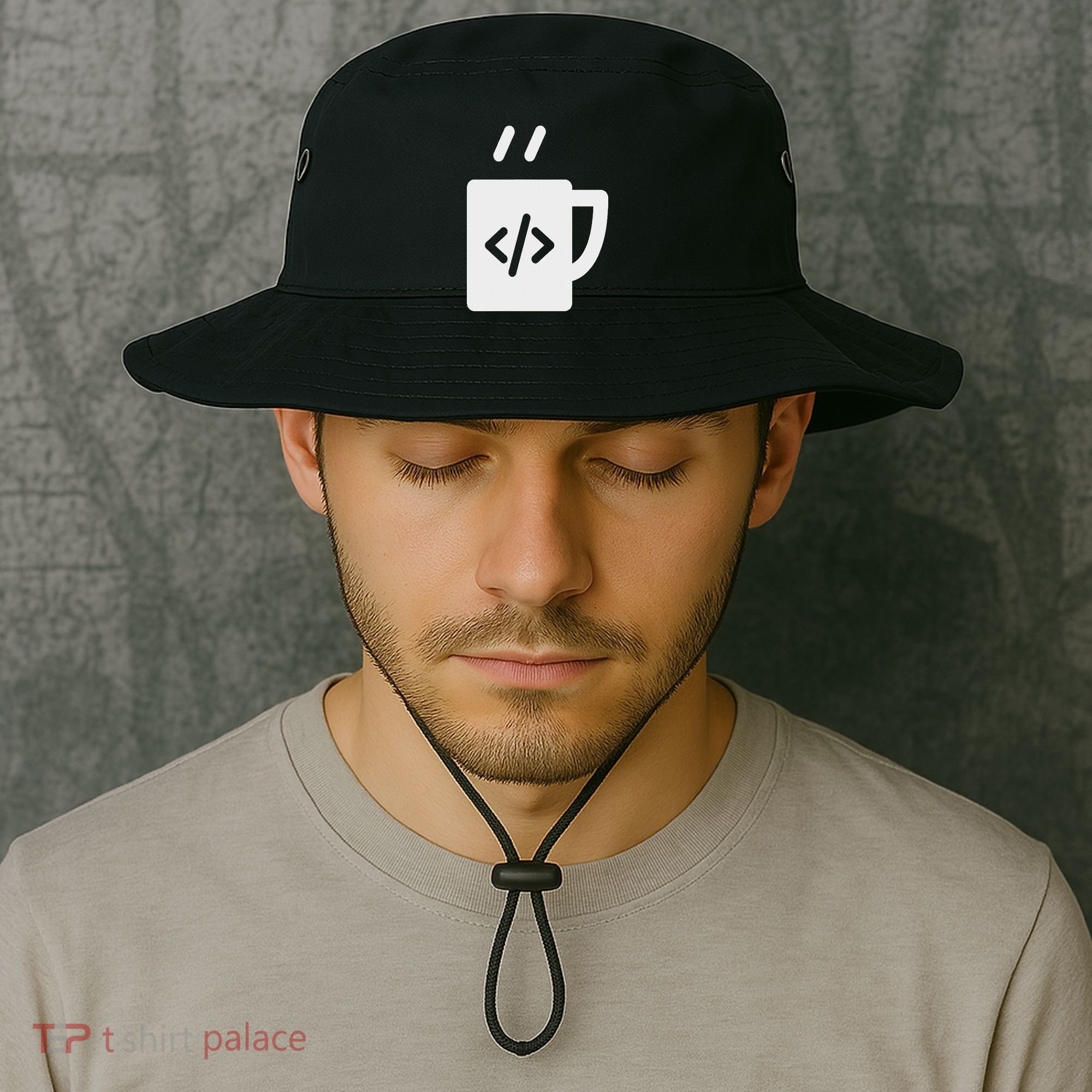 Front End & Back End Co Javascript Code Coffee Developer Programmer Bucket Hat