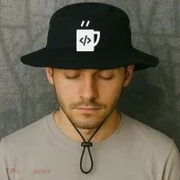 Front End & Back End Co Javascript Code Coffee Developer Programmer Bucket Hat thumb 2