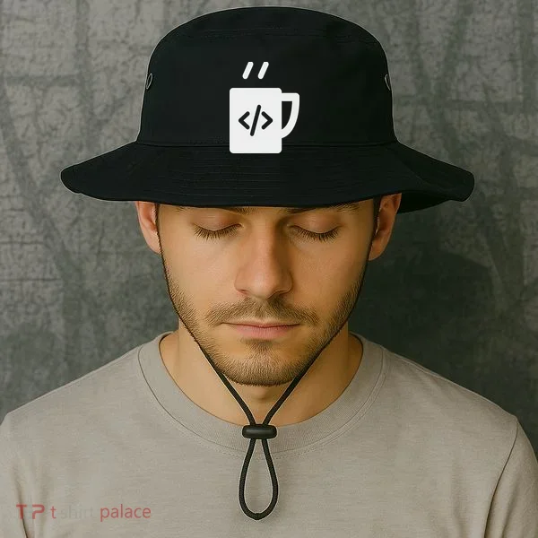 Front End & Back End Co Javascript Code Coffee Developer Programmer Bucket Hat