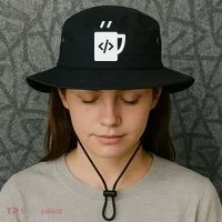 Front End & Back End Co Javascript Code Coffee Developer Programmer Bucket Hat thumb 3