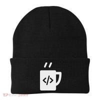 Front End & Back End Co Javascript Code Coffee Developer Programmer Beanie thumb 0
