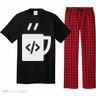 Front End & Back End Co Javascript Code Coffee Developer Programmer Pajama Set