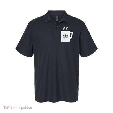 Front End & Back End Co Javascript Code Coffee Developer Programmer Polo