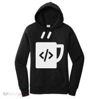 Front End & Back End Co Javascript Code Coffee Developer Programmer Women's Hoodie thumb 0