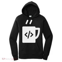 Front End & Back End Co Javascript Code Coffee Developer Programmer Women's Hoodie thumb 0