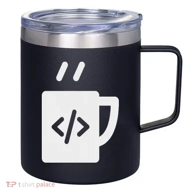 Front End & Back End Co Javascript Code Coffee Developer Programmer 12oz Stainless Steel Coffee Mug