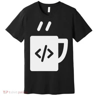 Front End & Back End Co Javascript Code Coffee Developer Programmer Premium T-Shirt