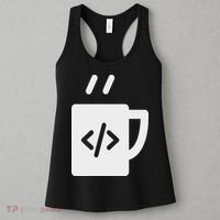 Front End & Back End Co Javascript Code Coffee Developer Programmer Women's Tank Top thumb 3