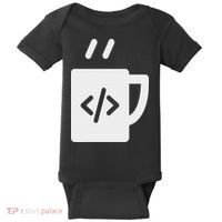 Front End & Back End Co Javascript Code Coffee Developer Programmer Baby Bodysuit thumb 0